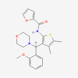 N-{3-[(2-methoxyphenyl)(morpholin-4-yl)methyl]-4,5-dimethylthiophen-2-yl}furan-2-carboxamide