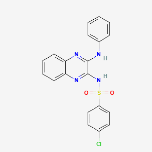 N-(3-anilinoquinoxalin-2-yl)-4-chlorobenzenesulfonamide