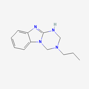 3-Propyl-1,2,3,4-tetrahydro[1,3,5]triazino[1,2-a]benzimidazole