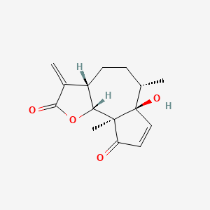 molecular formula C15H18O4 B1213759 百喜草素 CAS No. 508-59-8