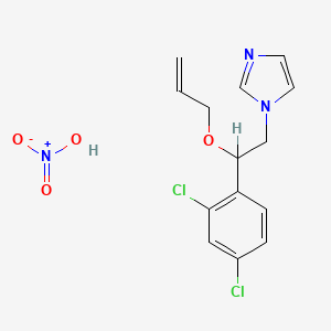 molecular formula C14H15Cl2N3O4 B1213762 Imazalil nitrate CAS No. 83833-36-7