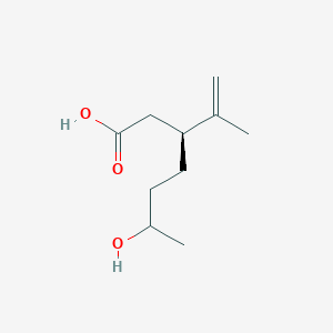 molecular formula C10H18O3 B1213763 (3S)-6-Hydroxy-3-isopropenyl-heptanoate 