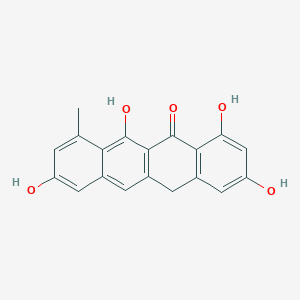 molecular formula C19H14O5 B1213766 Decarboxytetracenomycin F1 