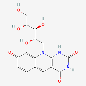 molecular formula C16H17N3O7 B1213771 7,8-Didemethyl-8-hydroxy-5-deazariboflavin 