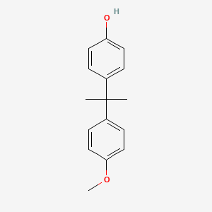 molecular formula C16H18O2 B1213772 4-[1-(4-甲氧基苯基)-1-甲基乙基]苯酚 CAS No. 16530-58-8