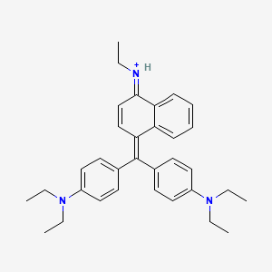 molecular formula C33H40N3+ B1213778 Pigment Blue 1 CAS No. 36396-19-7