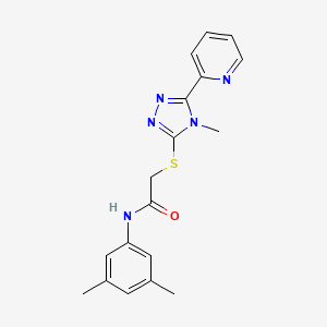 N-(3,5-dimethylphenyl)-2-{[4-methyl-5-(pyridin-2-yl)-4H-1,2,4-triazol-3-yl]sulfanyl}acetamide