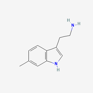 molecular formula C11H14N2 B1213789 2-(6-methyl-1H-indol-3-yl)ethanamine CAS No. 62500-90-7