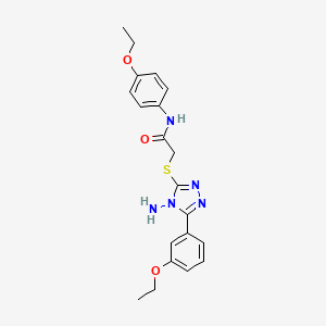 2-[4-amino-5-(3-ethoxyphenyl)(1,2,4-triazol-3-ylthio)]-N-(4-ethoxyphenyl)aceta mide