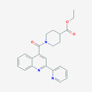 Ethyl 1-[(2-(2-pyridyl)-4-quinolyl)carbonyl]piperidine-4-carboxylate