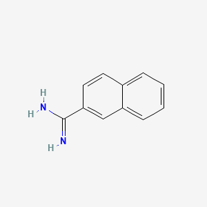 molecular formula C11H10N2 B1213797 Naphthalene-2-carboximidamide CAS No. 5651-14-9