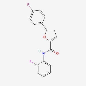 molecular formula C17H11FINO2 B12138016 5-(4-fluorophenyl)-N-(2-iodophenyl)furan-2-carboxamide 