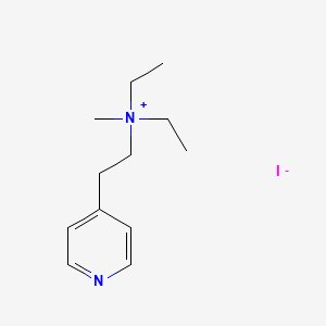 molecular formula C12H21IN2 B1213807 4-Pyridineethanaminium, N,N-diethyl-N-methyl-, iodide CAS No. 93185-40-1