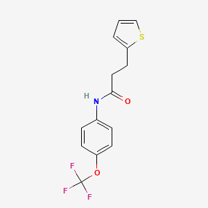 3-(thiophen-2-yl)-N-[4-(trifluoromethoxy)phenyl]propanamide