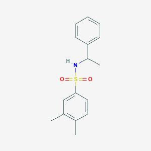 3,4-dimethyl-N-(1-phenylethyl)benzenesulfonamide