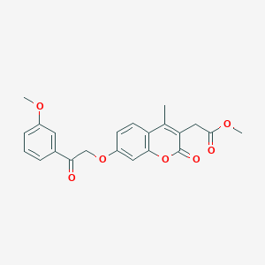 methyl {7-[2-(3-methoxyphenyl)-2-oxoethoxy]-4-methyl-2-oxo-2H-chromen-3-yl}acetate