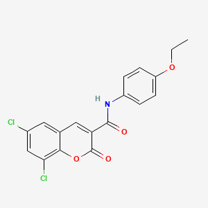 6,8-dichloro-N-(4-ethoxyphenyl)-2-oxo-2H-chromene-3-carboxamide