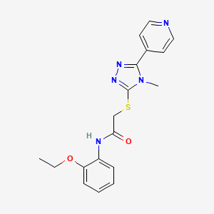 N-(2-ethoxyphenyl)-2-{[4-methyl-5-(pyridin-4-yl)-4H-1,2,4-triazol-3-yl]sulfanyl}acetamide