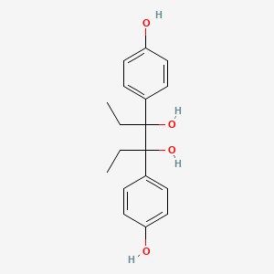 molecular formula C18H22O4 B1213842 3,4-Hexanediol, 3,4-bis(4-hydroxyphenyl)- CAS No. 7507-01-9