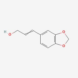 molecular formula C10H10O3 B1213843 3-(1,3-Benzodioxol-5-yl)prop-2-en-1-ol 