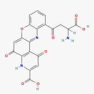 molecular formula C20H13N3O8 B1213845 Xanthommatin CAS No. 521-58-4