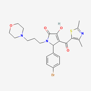 4-[(2,4-Dimethyl(1,3-thiazol-5-yl))carbonyl]-5-(4-bromophenyl)-3-hydroxy-1-(3-morpholin-4-ylpropyl)-3-pyrrolin-2-one