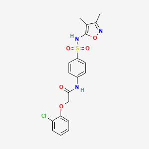 2-(2-chlorophenoxy)-N-{4-[(3,4-dimethyl-1,2-oxazol-5-yl)sulfamoyl]phenyl}acetamide