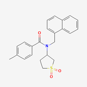 N-(1,1-dioxidotetrahydrothiophen-3-yl)-4-methyl-N-(naphthalen-1-ylmethyl)benzamide