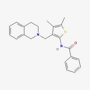 N-[3-(3,4-dihydroisoquinolin-2(1H)-ylmethyl)-4,5-dimethylthiophen-2-yl]benzamide