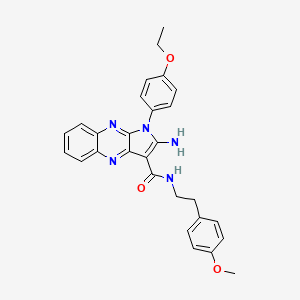 2-amino-1-(4-ethoxyphenyl)-N-[2-(4-methoxyphenyl)ethyl]-1H-pyrrolo[2,3-b]quinoxaline-3-carboxamide