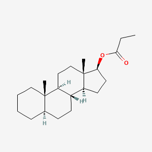 B1213879 5alpha-Androstan-17beta-ol propionate CAS No. 6301-86-6