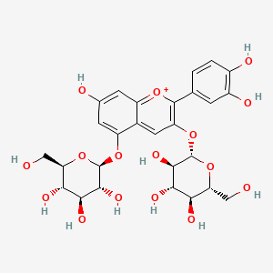 molecular formula C27H31O16+ B1213888 Cyanin CAS No. 20905-74-2