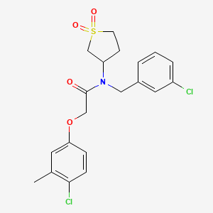 N-(3-chlorobenzyl)-2-(4-chloro-3-methylphenoxy)-N-(1,1-dioxidotetrahydrothiophen-3-yl)acetamide