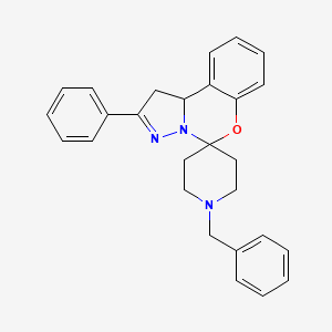 1-Benzyl-2'-phenyl-1',10b'-dihydrospiro[piperidine-4,5'-pyrazolo[1,5-c][1,3]benzoxazine]