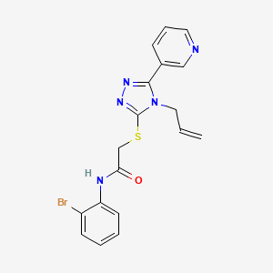 N-(2-bromophenyl)-2-{[4-(prop-2-en-1-yl)-5-(pyridin-3-yl)-4H-1,2,4-triazol-3-yl]sulfanyl}acetamide