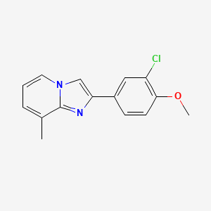 2-(3-Chloro-4-methoxyphenyl)-8-methylimidazo[1,2-a]pyridine