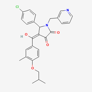 5-(4-chlorophenyl)-3-hydroxy-4-(4-isobutoxy-3-methylbenzoyl)-1-(3-pyridinylmethyl)-1,5-dihydro-2H-pyrrol-2-one