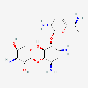 molecular formula C20H39N5O7 B1213906 Verdamycin 