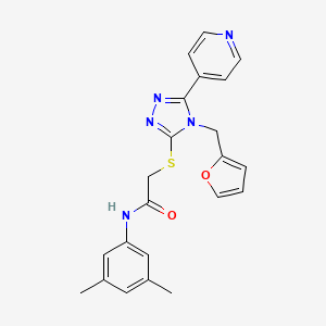 N-(3,5-dimethylphenyl)-2-{[4-(furan-2-ylmethyl)-5-(pyridin-4-yl)-4H-1,2,4-triazol-3-yl]sulfanyl}acetamide