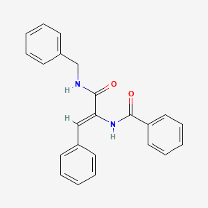 N-[(1Z)-3-(benzylamino)-3-oxo-1-phenylprop-1-en-2-yl]benzamide