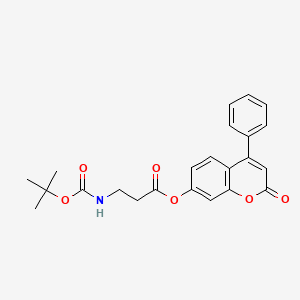 2-oxo-4-phenyl-2H-chromen-7-yl N-(tert-butoxycarbonyl)-beta-alaninate