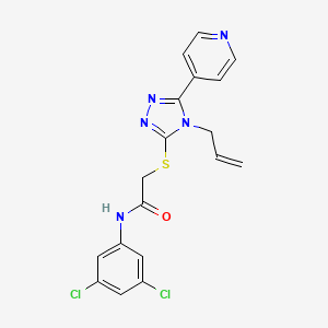 N-(3,5-dichlorophenyl)-2-{[4-(prop-2-en-1-yl)-5-(pyridin-4-yl)-4H-1,2,4-triazol-3-yl]sulfanyl}acetamide