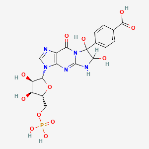molecular formula C19H20N5O12P B1213933 4-Carboxyphenylglyoxal GMP CAS No. 72209-16-6