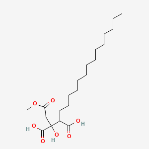 molecular formula C21H38O7 B1213935 Caperatic acid CAS No. 29227-64-3