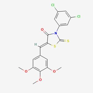 (5Z)-3-(3,5-dichlorophenyl)-2-thioxo-5-(3,4,5-trimethoxybenzylidene)-1,3-thiazolidin-4-one