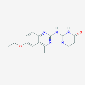 molecular formula C15H17N5O2 B12139445 2-[(6-ethoxy-4-methylquinazolin-2-yl)amino]-4,5-dihydro-1H-pyrimidin-6-one CAS No. 6012-01-7