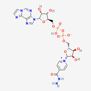 molecular formula C23H28N8O14P2 B1213947 4-Hcpdad CAS No. 94516-26-4