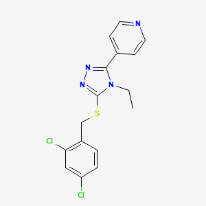 3-[(2,4-Dichlorophenyl)methylthio]-4-ethyl-5-(4-pyridyl)-1,2,4-triazole