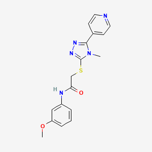 N-(3-methoxyphenyl)-2-{[4-methyl-5-(pyridin-4-yl)-4H-1,2,4-triazol-3-yl]sulfanyl}acetamide