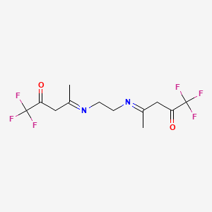 molecular formula C12H14F6N2O2 B1213960 N,N'-Ethylenebis(trifluoroacetylacetoneimine) CAS No. 433-30-7